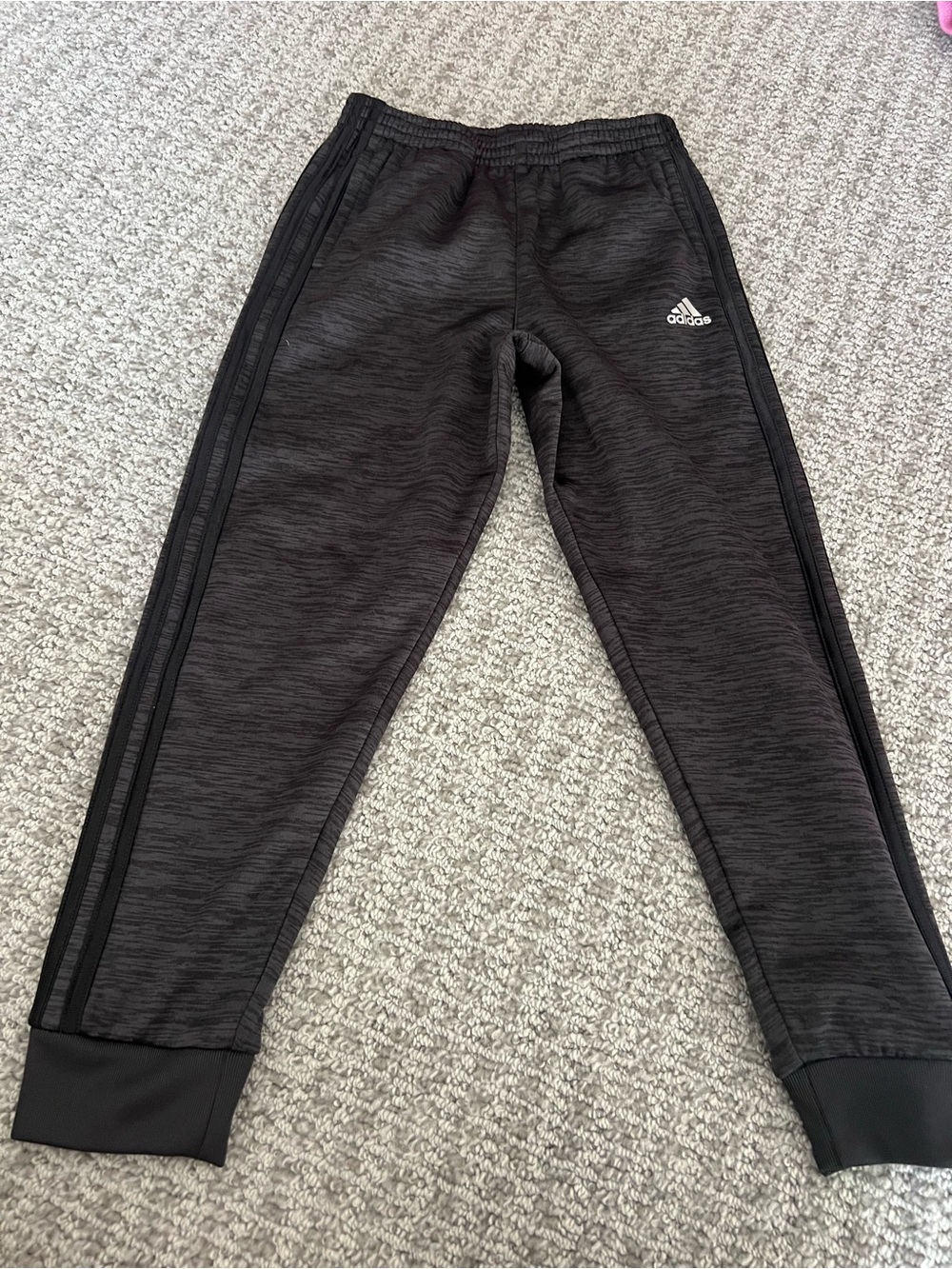 Adidas Kids Black Athletic Jogger Bottoms